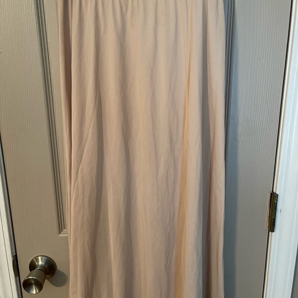 Vintage beige lace trimmed half slip - Picture 6 of 6